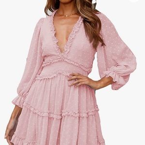 Ruffled Pink Dress